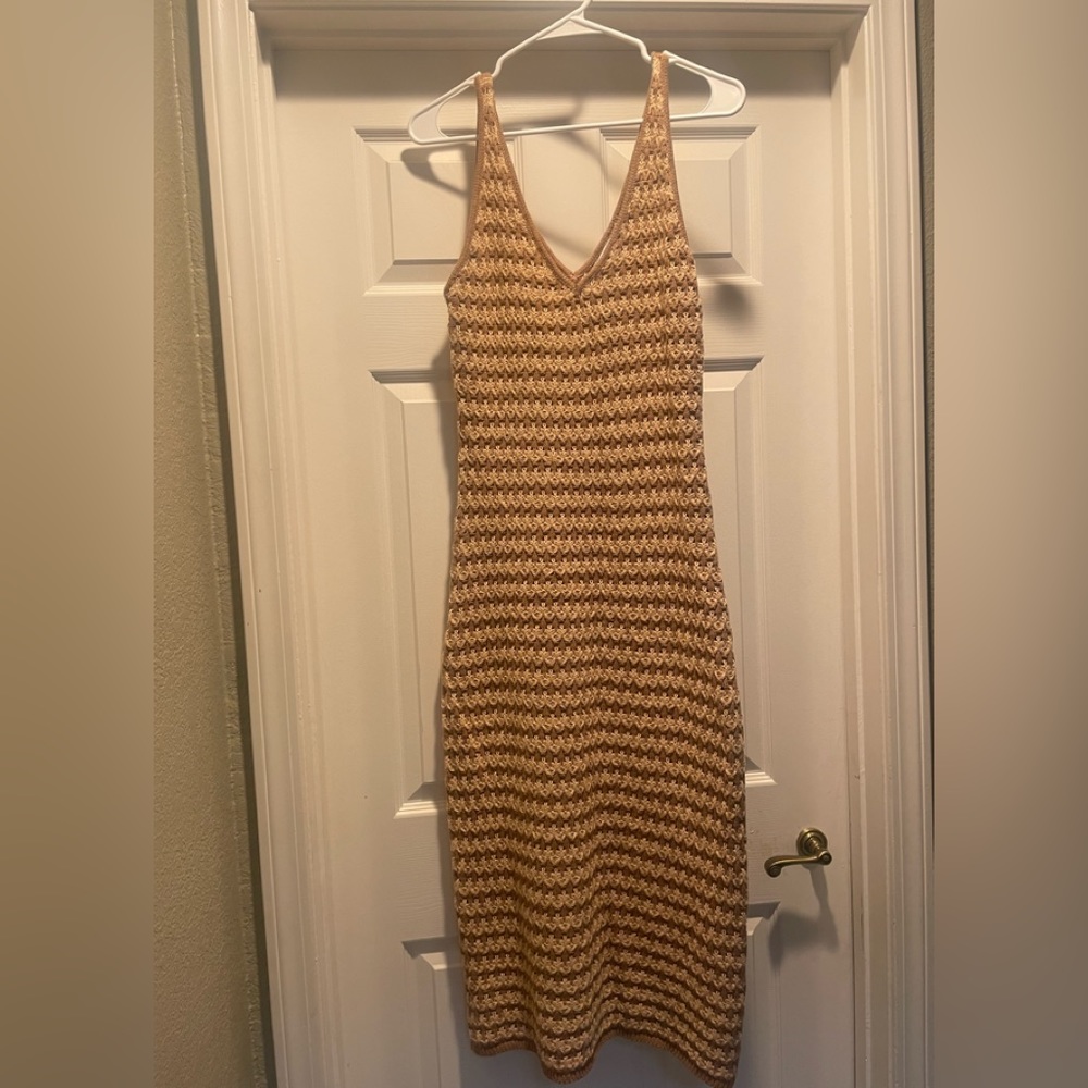 LUSH brand woven midi dress brand new!